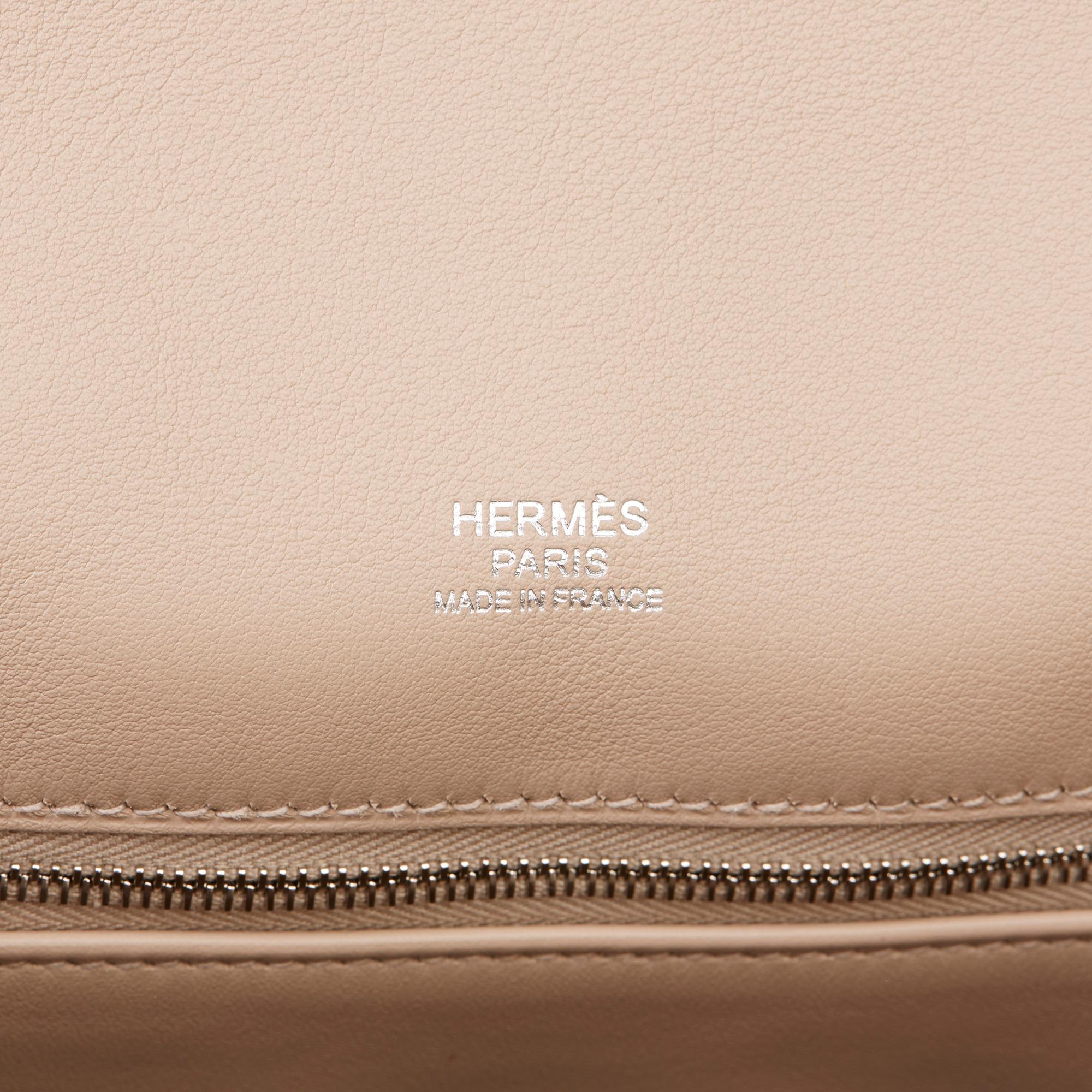2014 Hermès Rose Sakura & Argile Perforated Swift Leather Berline 3