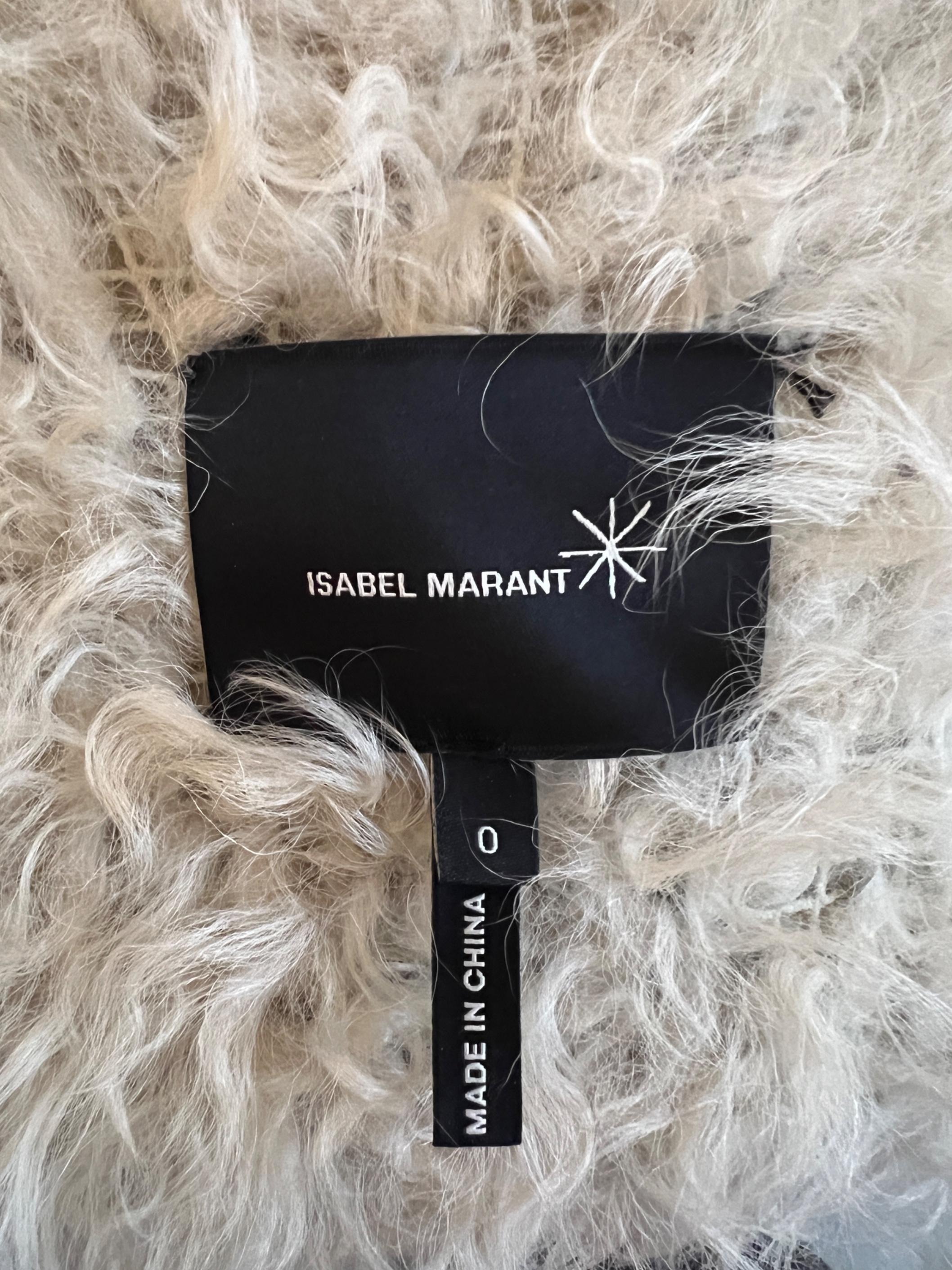 Isabel Marant Veste en laine de Mongolie documentée du défilé 2014 Pour femmes en vente