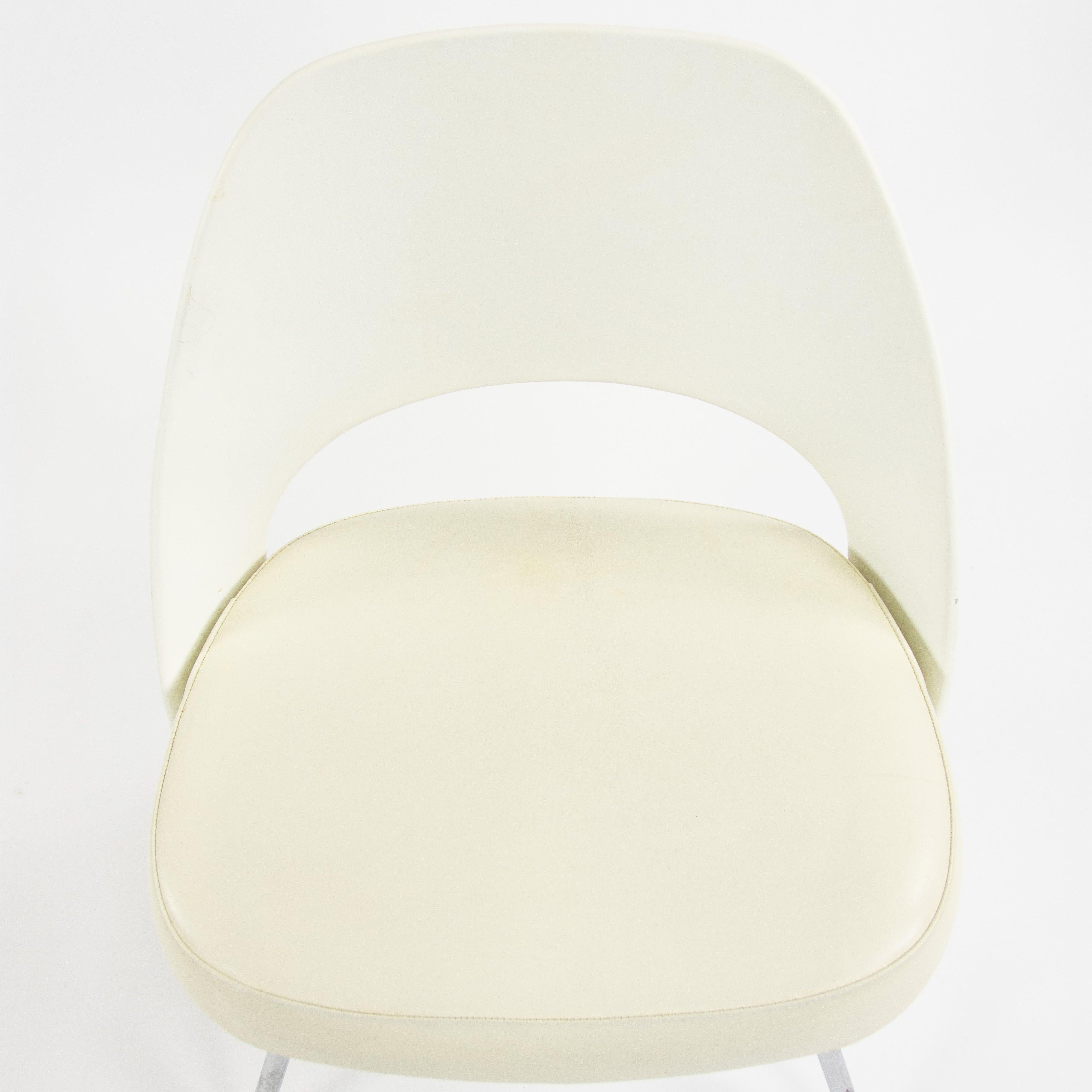Chaises d'appoint blanches sans accoudoirs du Knoll Studio Eero Saarinen, 2014 en vente 4