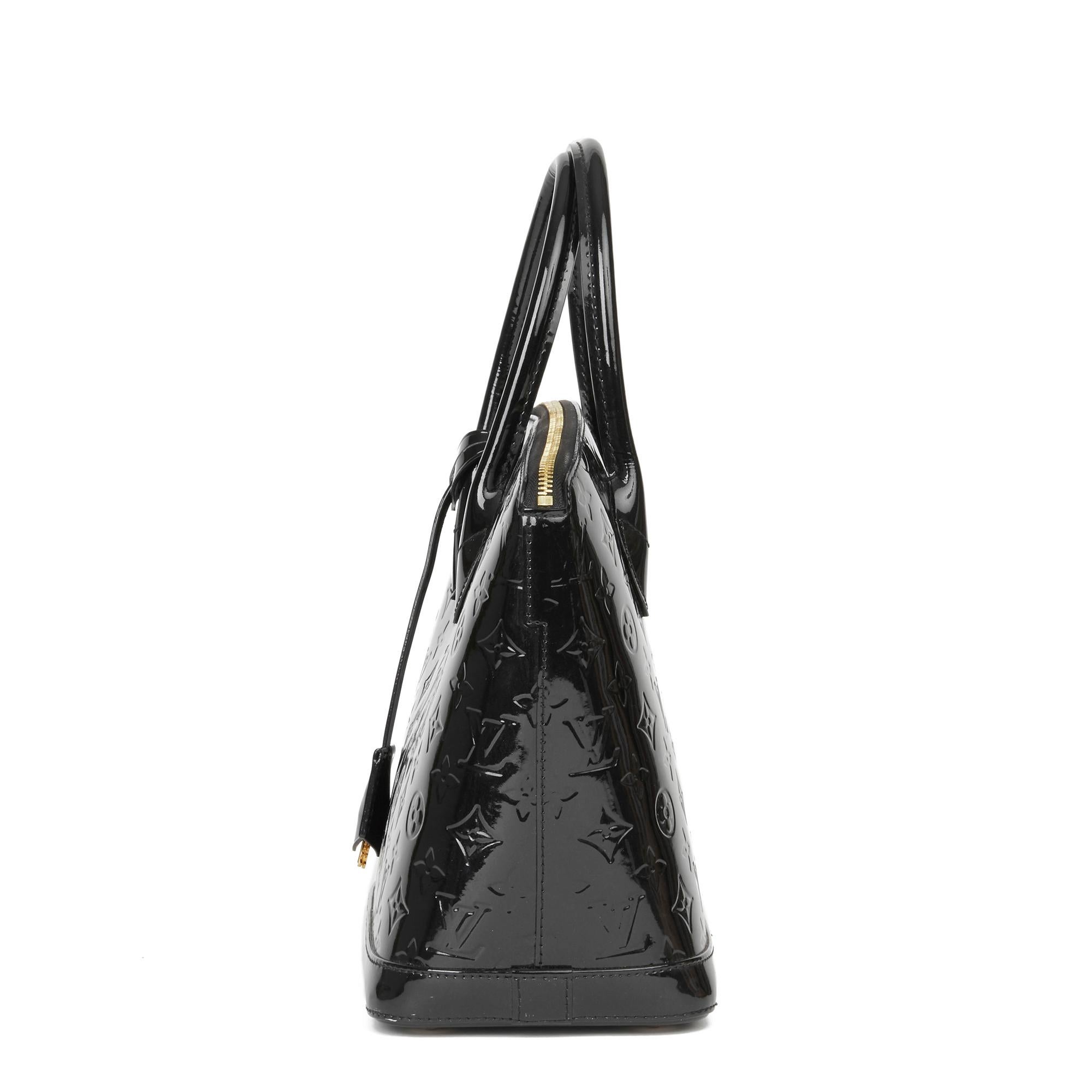 black patent leather louis vuitton purse