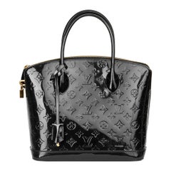 2014 Louis Vuitton Schwarz Lack Vernis Leder Lockit PM