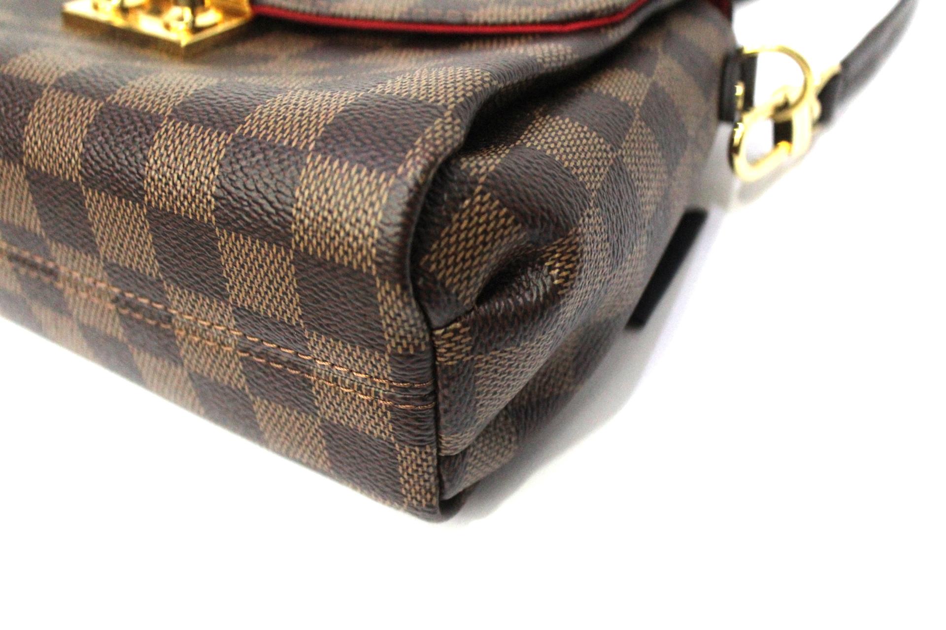 Women's 2014 Louis Vuitton Damier Ebene Leather Mètis Bag