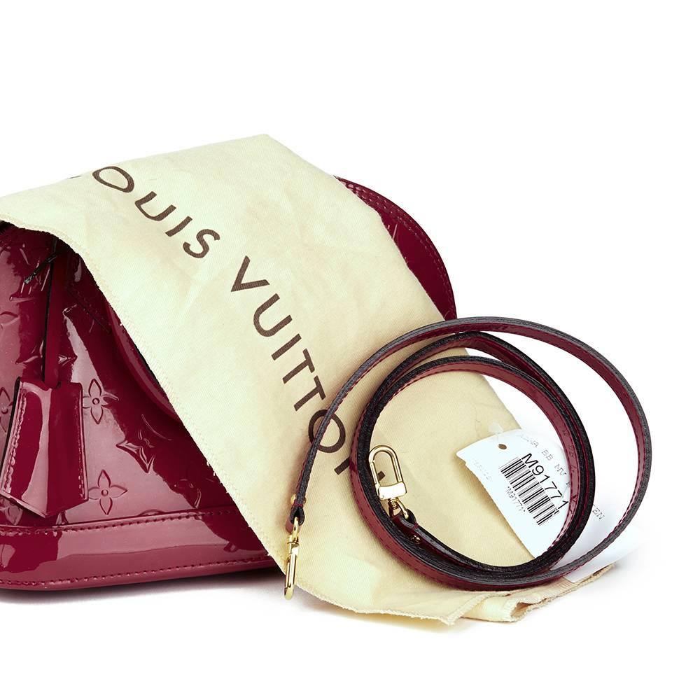 2014 Louis Vuitton Indian Rose Vernis Leather Alma BB 1