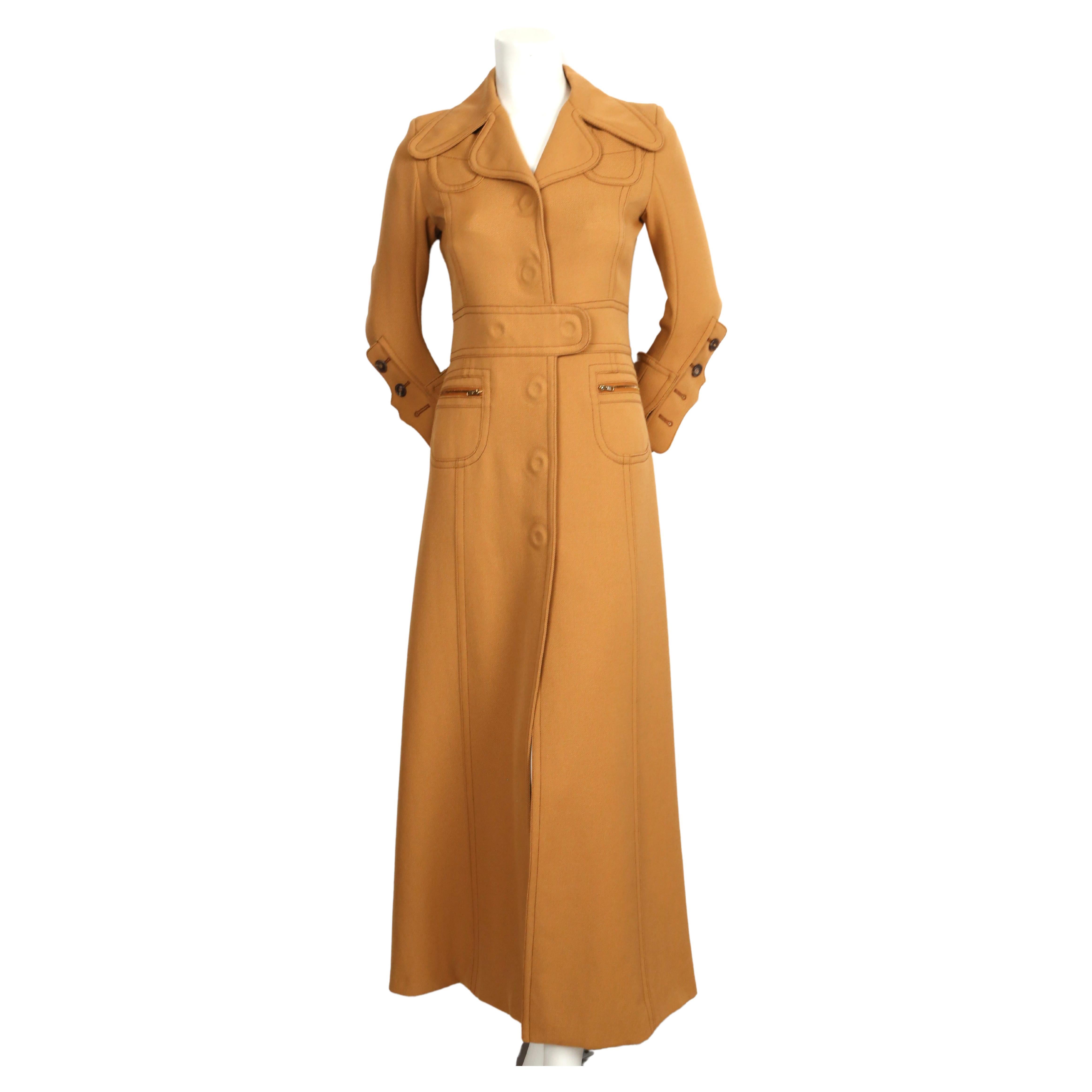 Women's 2014 MARGIELA by JOHN GALLIANO long gabardine RUNWAY coat For Sale