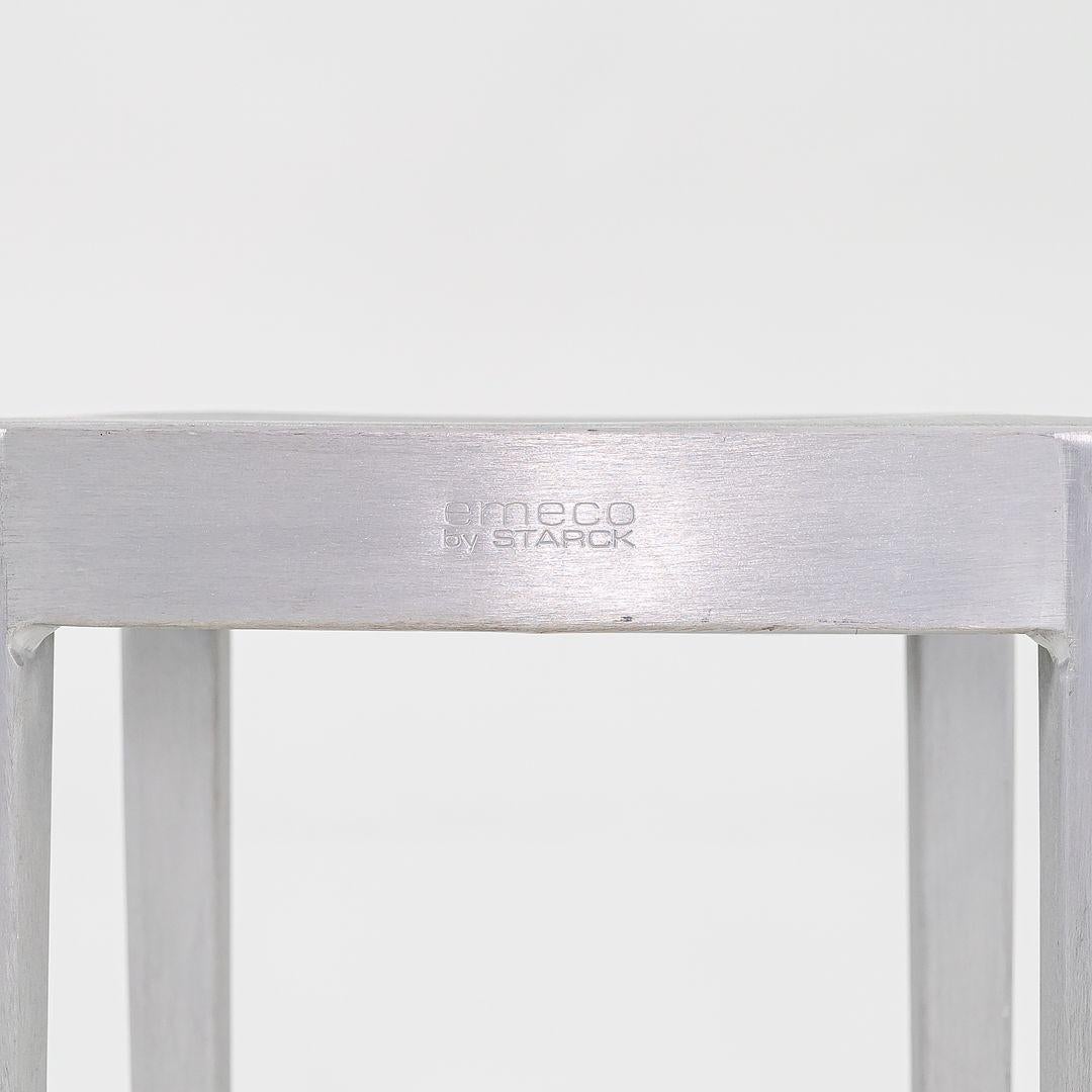 XXI secolo e contemporaneo 2014 Coppia di sgabelli da banco Emeco di Philippe Starck in alluminio spazzolato