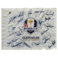 Drapeau à épingles signé Ryder Cup 2014