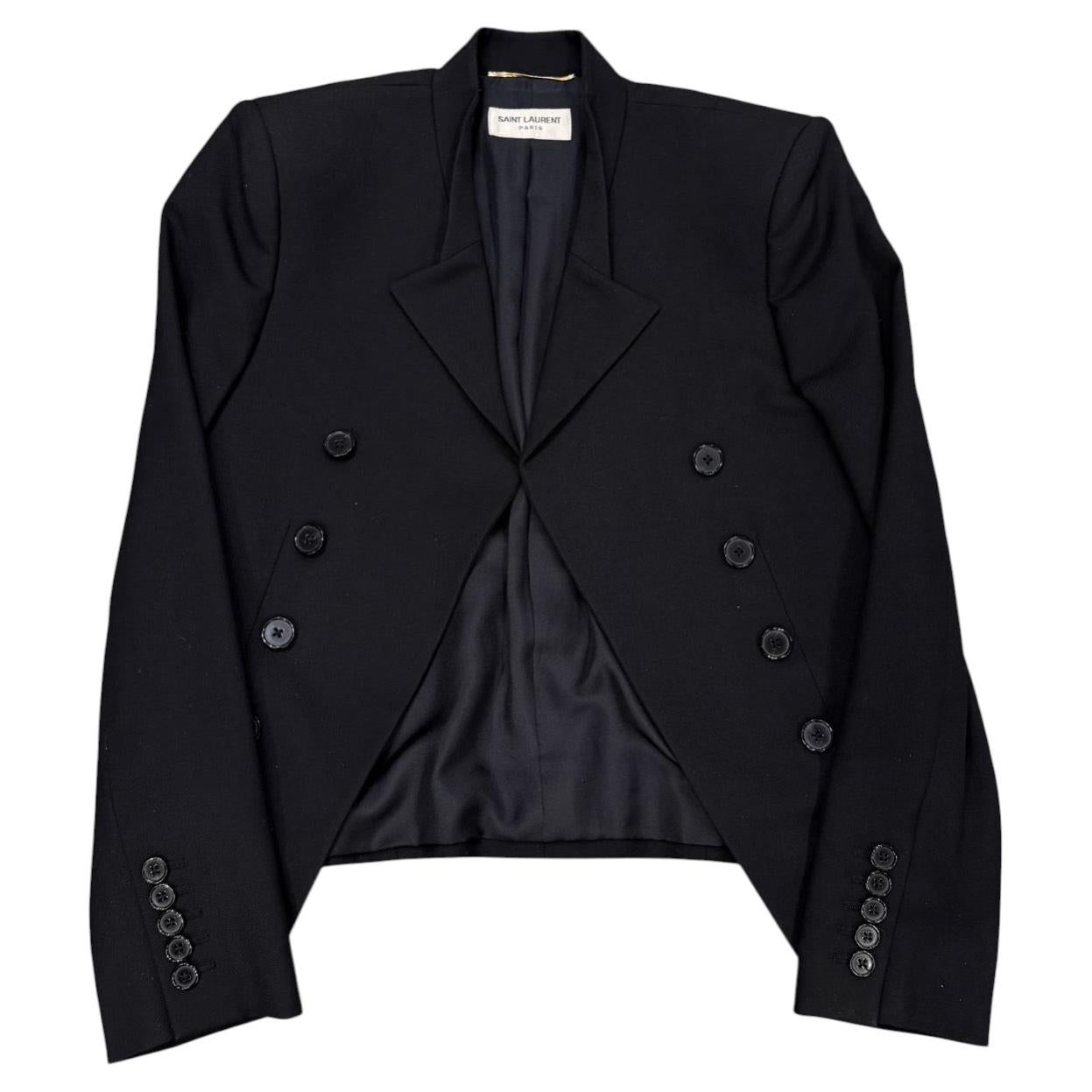 2014 Saint Laurent by Hedi Slimane military officer blazer
