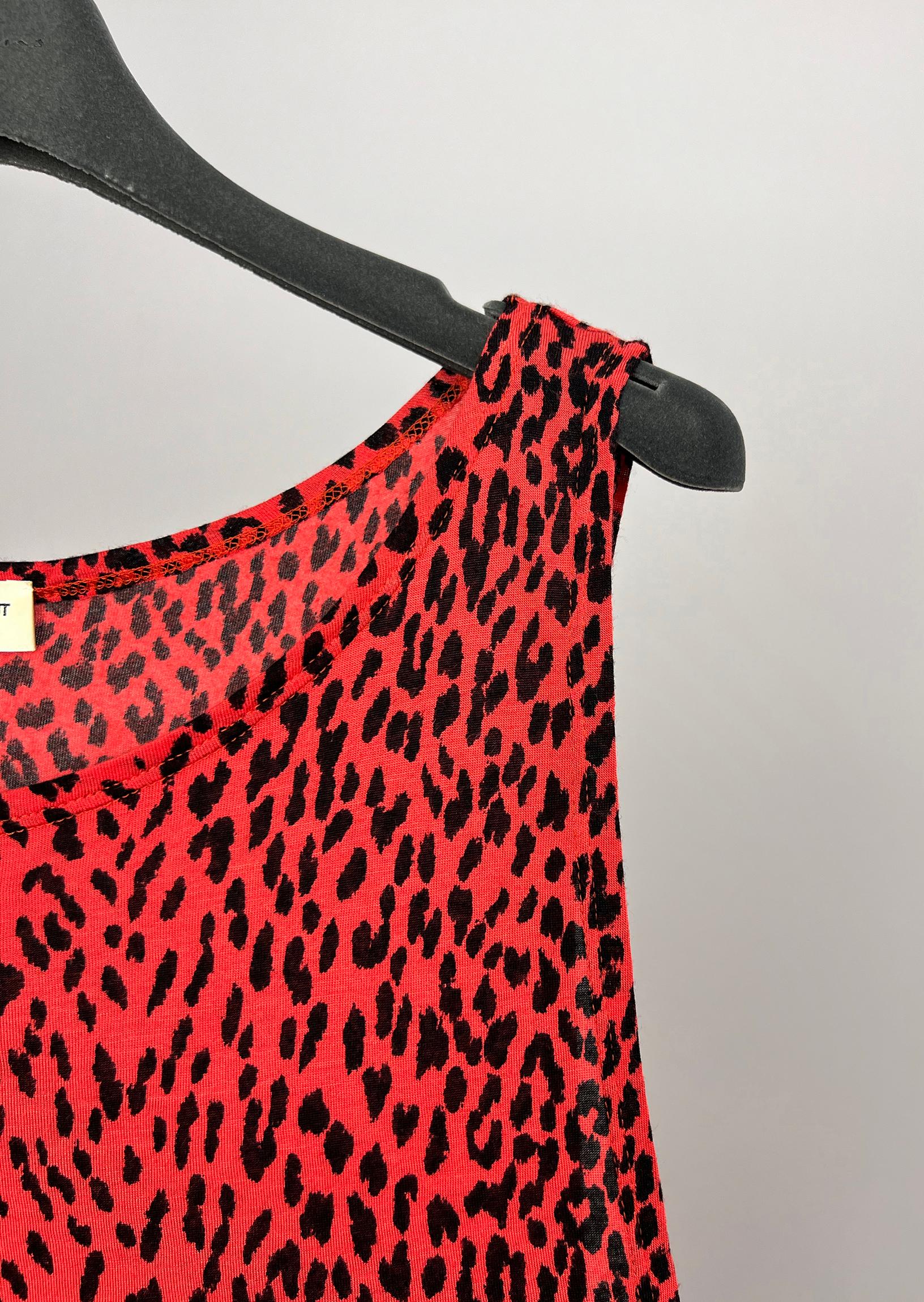 2014 Camisa sin mangas con estampado de leopardo Saint Laurent Paris en venta 3
