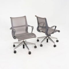 2014 Studio 7.5 for Herman Miller Setu Grey Mesh Desk Chair in Grey Mesh