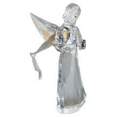 2014 Swarovski Crystal Angel Figurine Bird Ornament Christmas 3" Tall