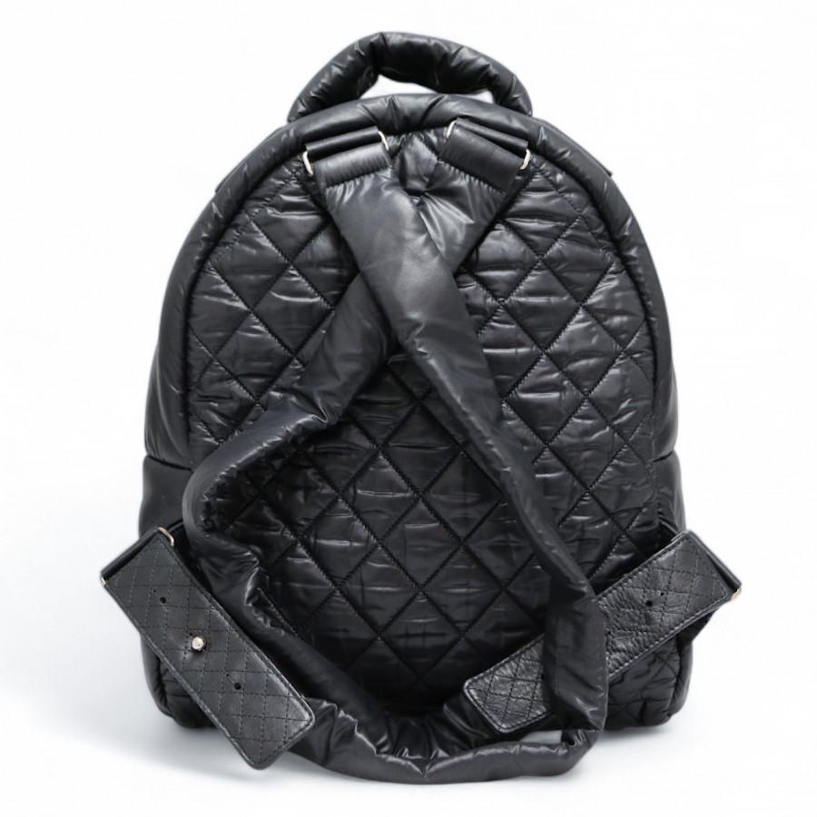 Black 2015-2016 Chanel small black backpack For Sale