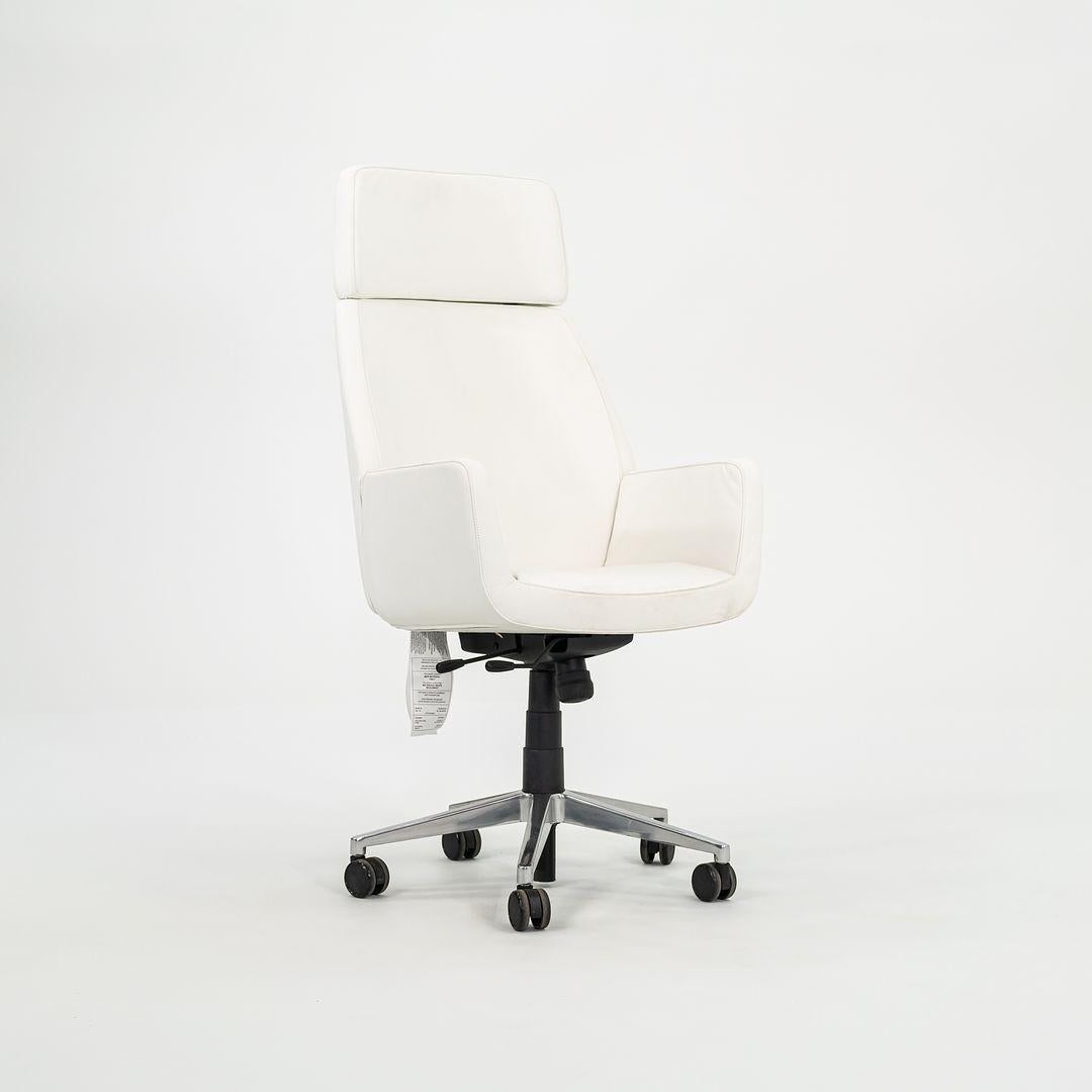 2015 Brian Kane für Steelcase Bindu Executive Conference Schreibtischstühle aus Leder (Aluminium) im Angebot