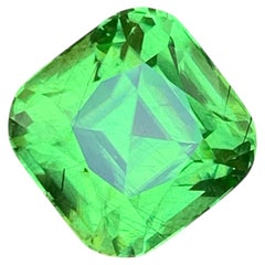 20.15 Carat Natural Loose Ludwigite Inclusion Peridot Cushion Cut Pakistani Gems