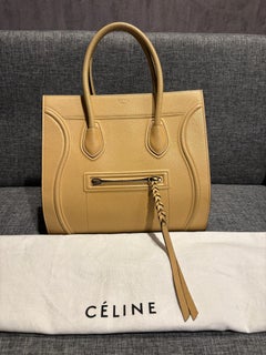 2015 Celine Beige Grained Leather Medium Phantom Tote