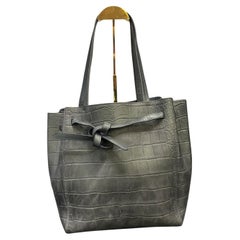2015 Celine Borsa Phantom in rilievo in coccodrillo blu scuro