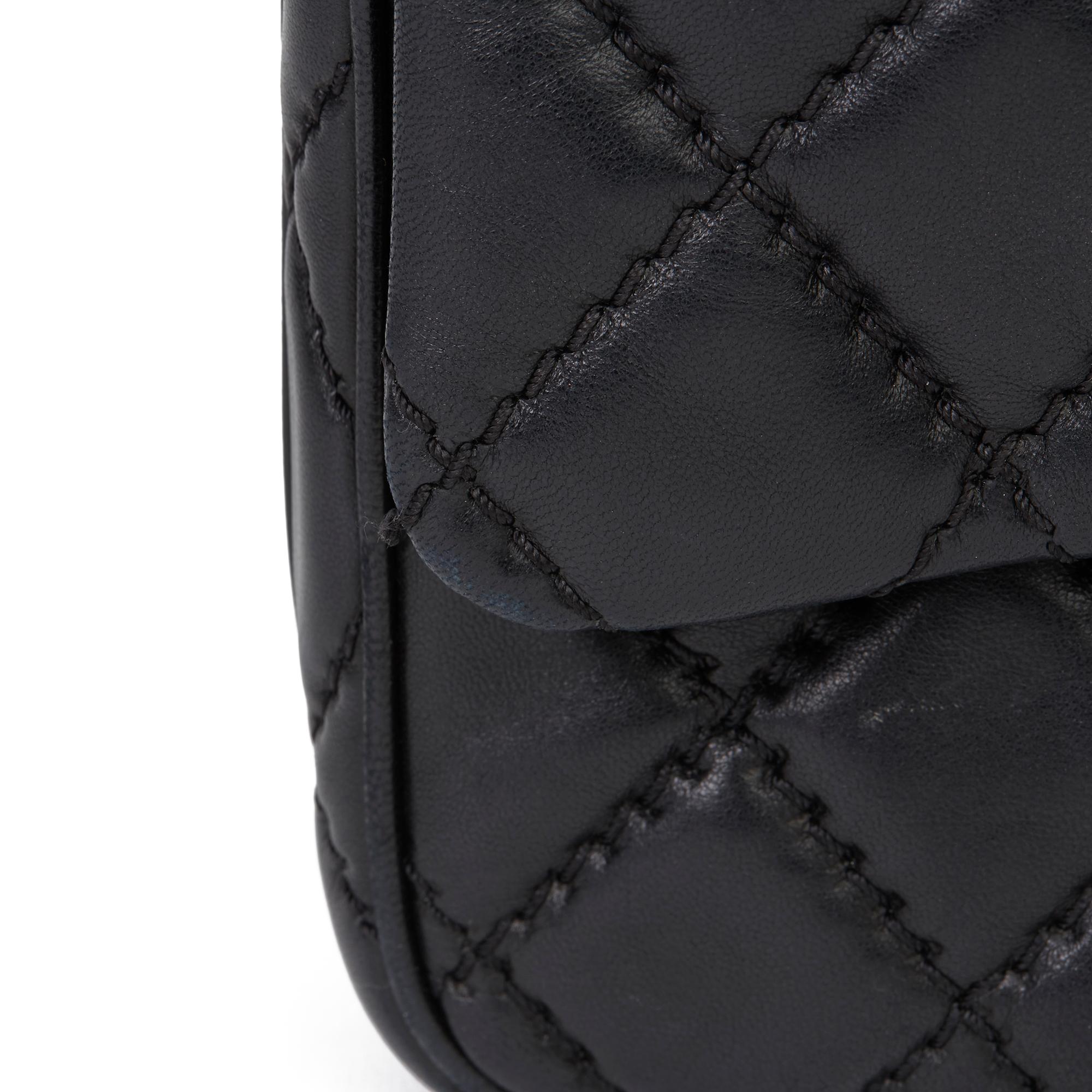 2015 Chanel Black Quilted Lambskin Medium Easy Carry Flap Bag 6
