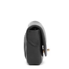 2015 Chanel Black Quilted Lambskin Mini Reissue Diana Classic Single Flap Bag