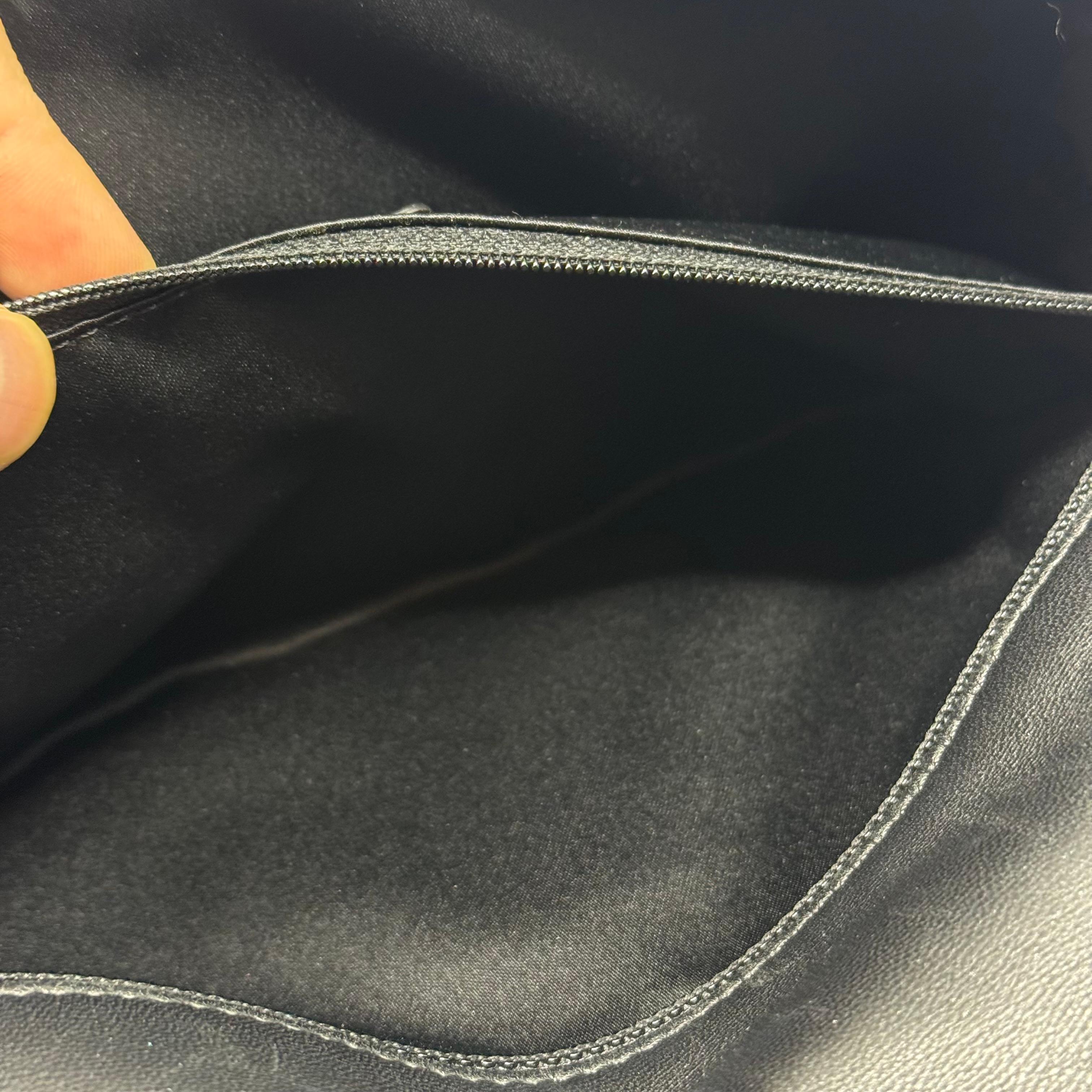 2015 Chanel Black Sequin Medium Single Classic Flap Bag (Sac à rabat classique) en vente 3
