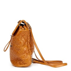 2015 Chanel Caramel Calfskin Leather Small Mountain Backpack