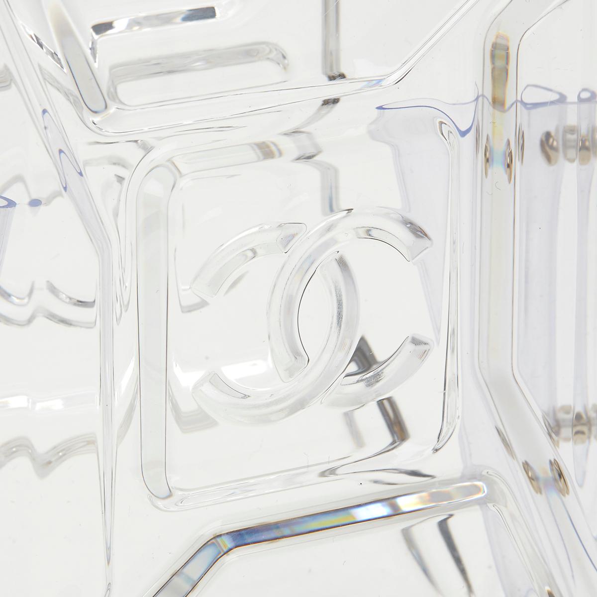 2015 Chanel Clear Plexiglass Dubai by Night Gas Can Minaudiere 1