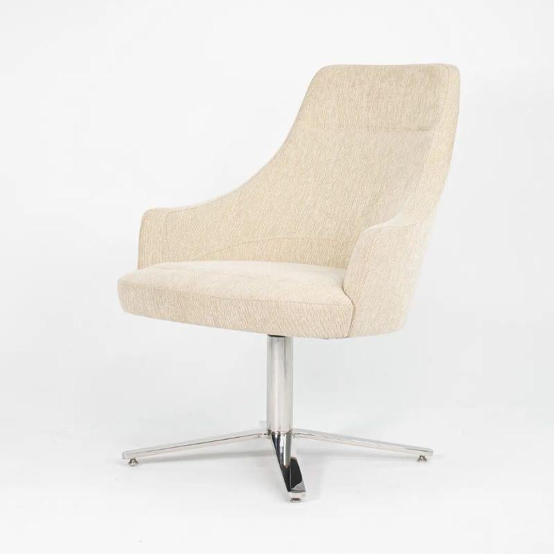 Contemporary 2015 Cumberland Clover High Back Lounge Chair by 5D Studio w/ Steel Base For Sale
