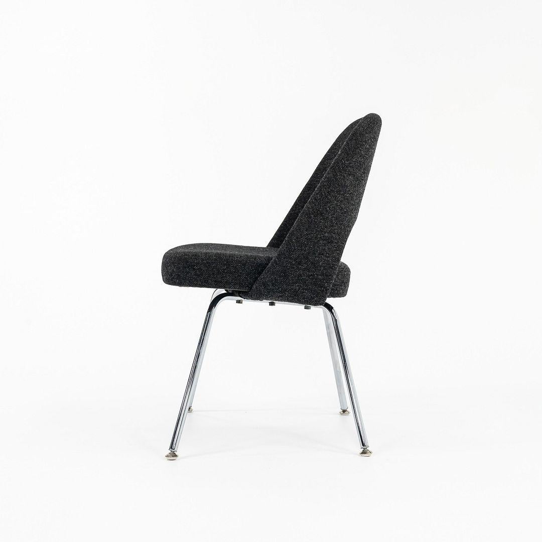 Américain 2015 Eero Saarinen for Knoll Chaise d'appoint sans bras en tissu Hopsack en vente