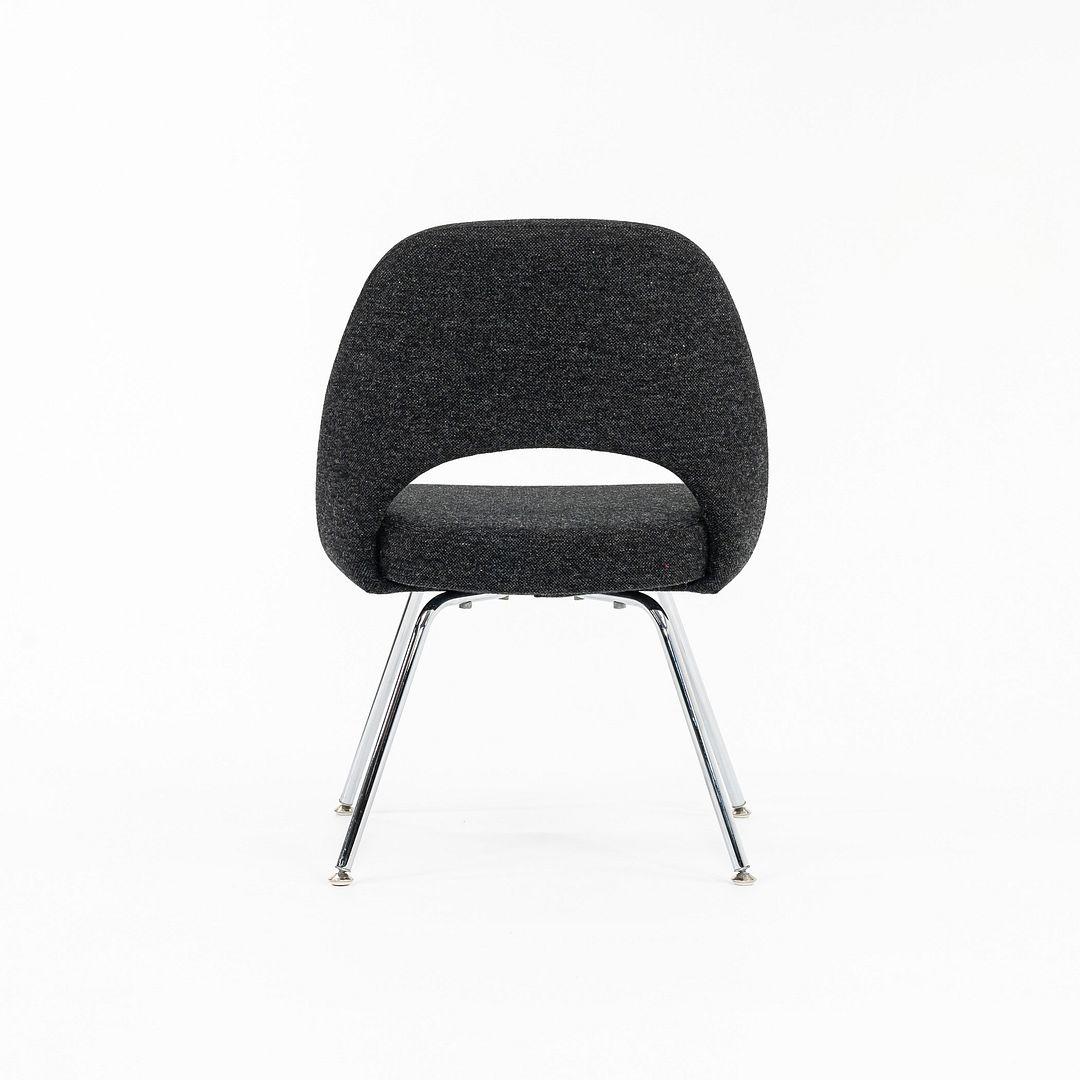 2015 Eero Saarinen for Knoll Chaise d'appoint sans bras en tissu Hopsack Bon état - En vente à Philadelphia, PA