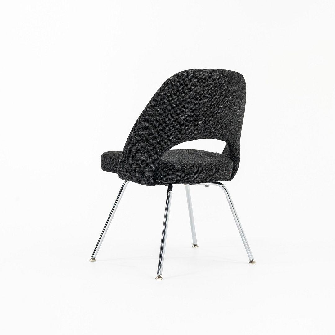 XXIe siècle et contemporain 2015 Eero Saarinen for Knoll Chaise d'appoint sans bras en tissu Hopsack en vente