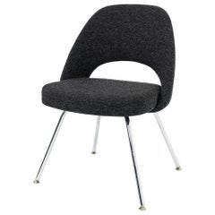 2015 Eero Saarinen for Knoll Armless Executive Side Chair in Hopsack Fabric