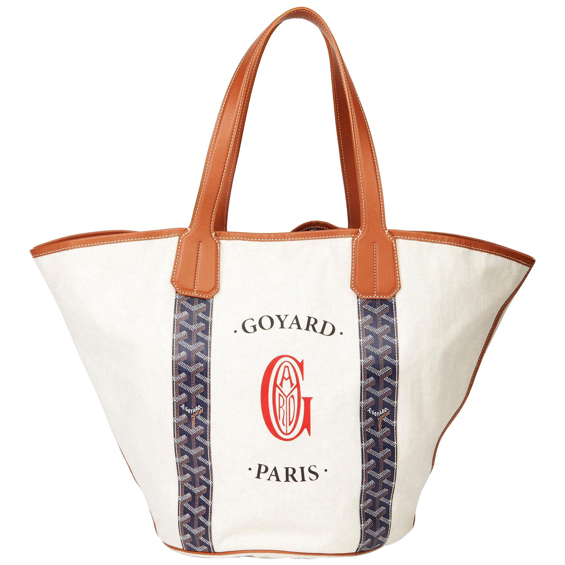 goyard reversible tote canvas