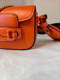 2015 Gucci horsebit 1955 mini black lamb leather bag