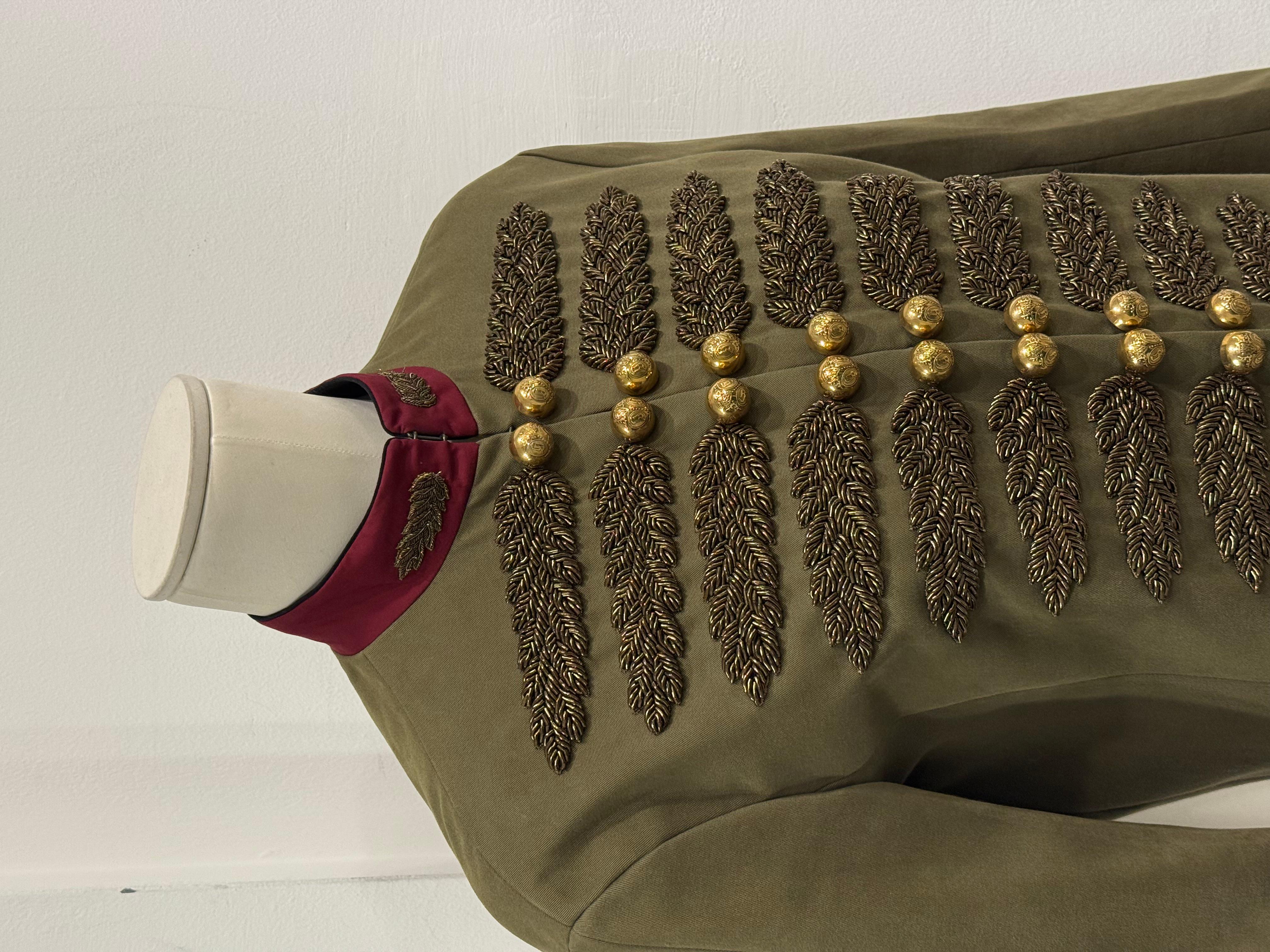 2015 Gucci Prêt-à-porter-Jacke Napoleon (Braun) im Angebot