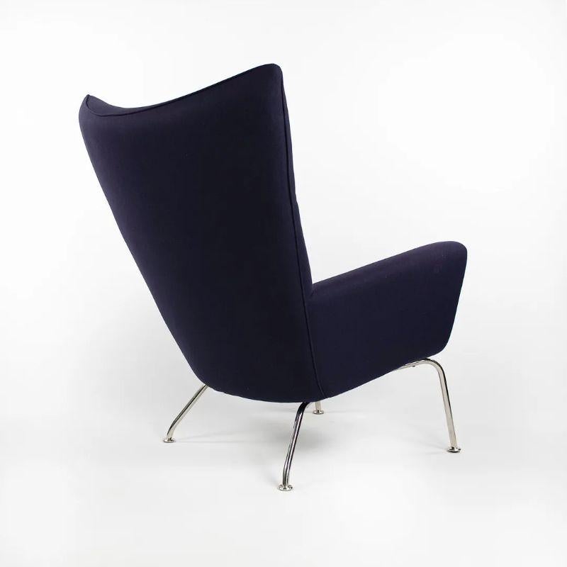 This is a single Wing chair, model CH445, originally designed in 1960 by Hans J. Wegner. At the time of its inception, only a few examples were produced. Carl Hansen & Søn relaunched the chair in 2006 because of relentless demand. This particular