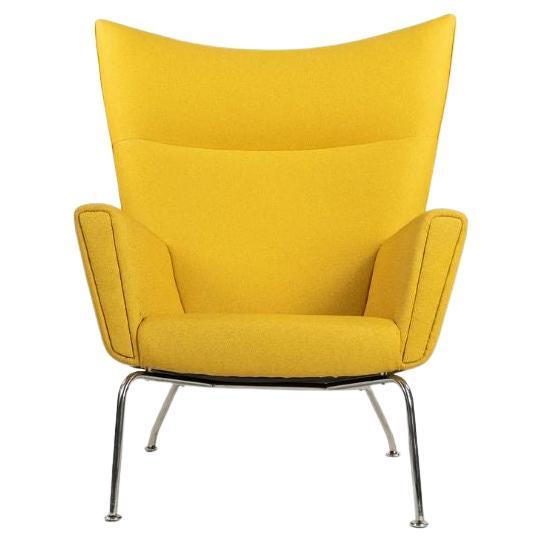 2015 Hans Wegner for Carl Hansen & Son Wing Lounge Chair Model CH445 Fabric en vente