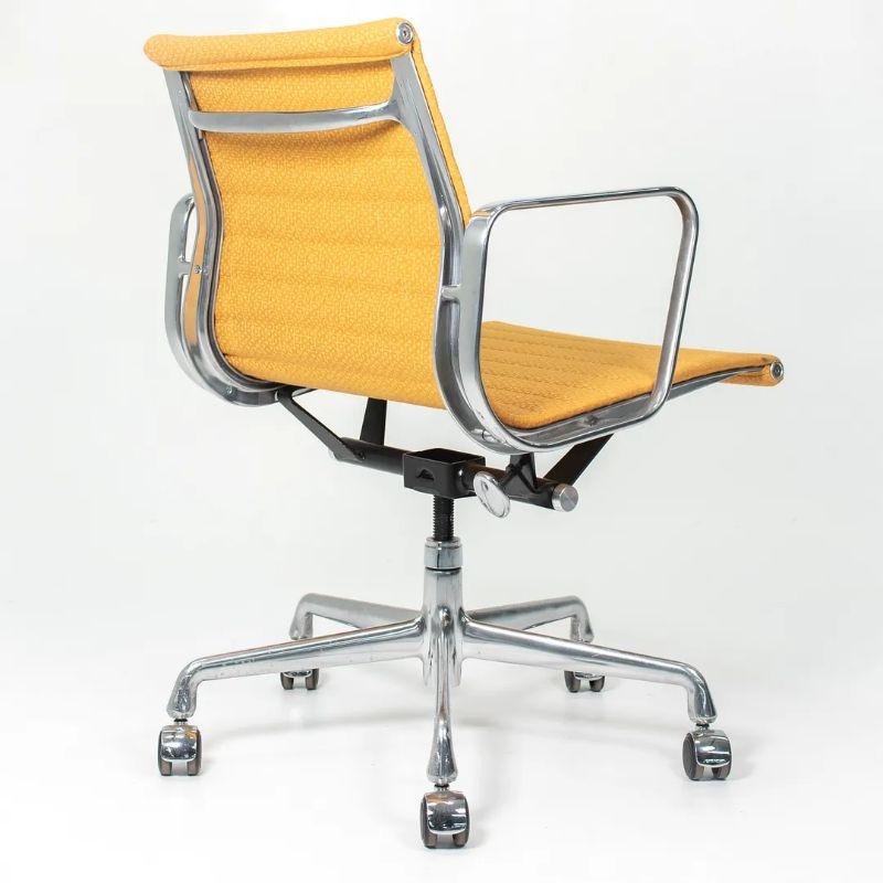 2015 Herman Miller Eames Aluminum Group Management Desk Chair in Yellow Fabric 4