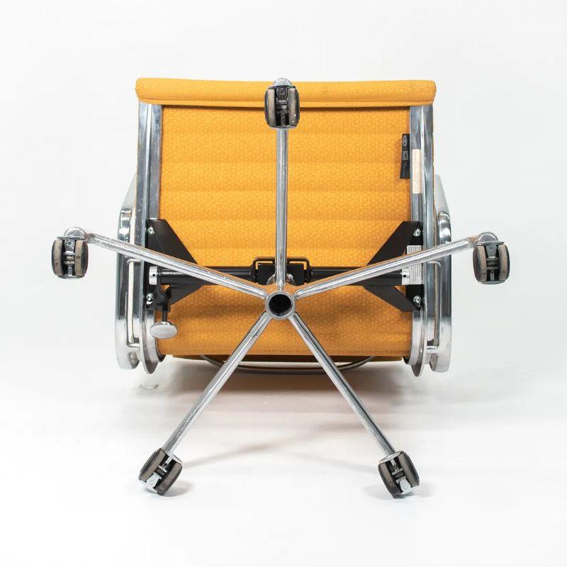 2015 Herman Miller Eames Aluminum Group Management Desk Chair in Yellow Fabric 1