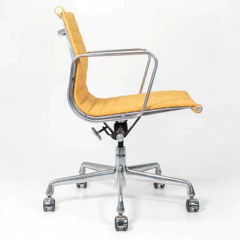 2015 Herman Miller Eames Aluminum Group Management Desk Chair in Yellow Fabric 2