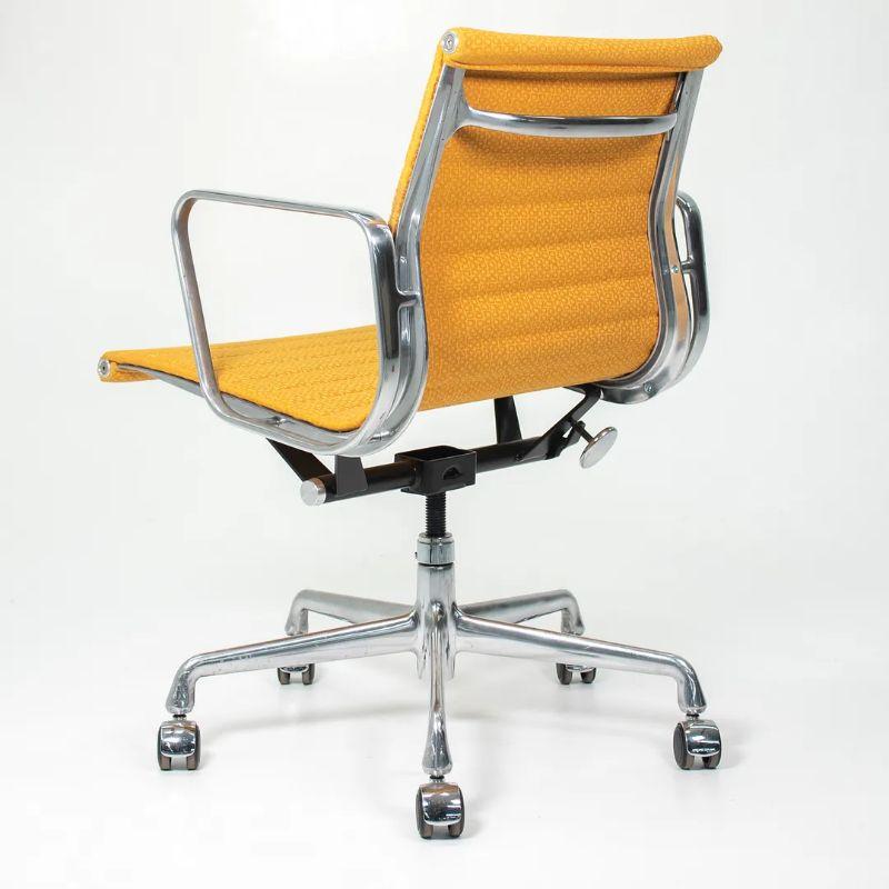 2015 Herman Miller Eames Aluminum Group Management Desk Chair in Yellow Fabric 3