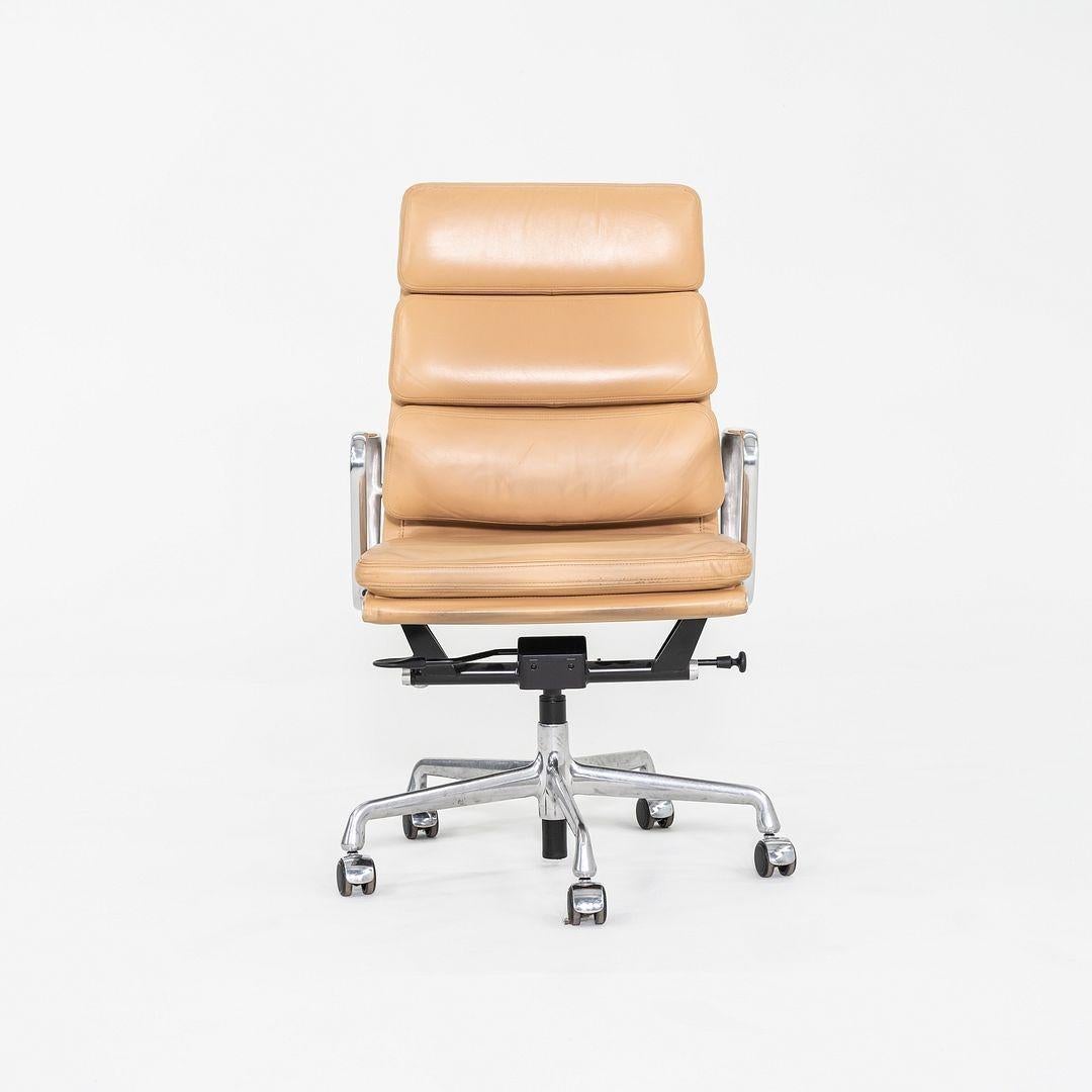 2015 Herman Miller Eames Soft Pad Executive Desk Chair in Tan Leather