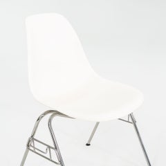 2015 Herman Miller Stacking Eames Plastic Dining Shell Chairs in White 1x Avail