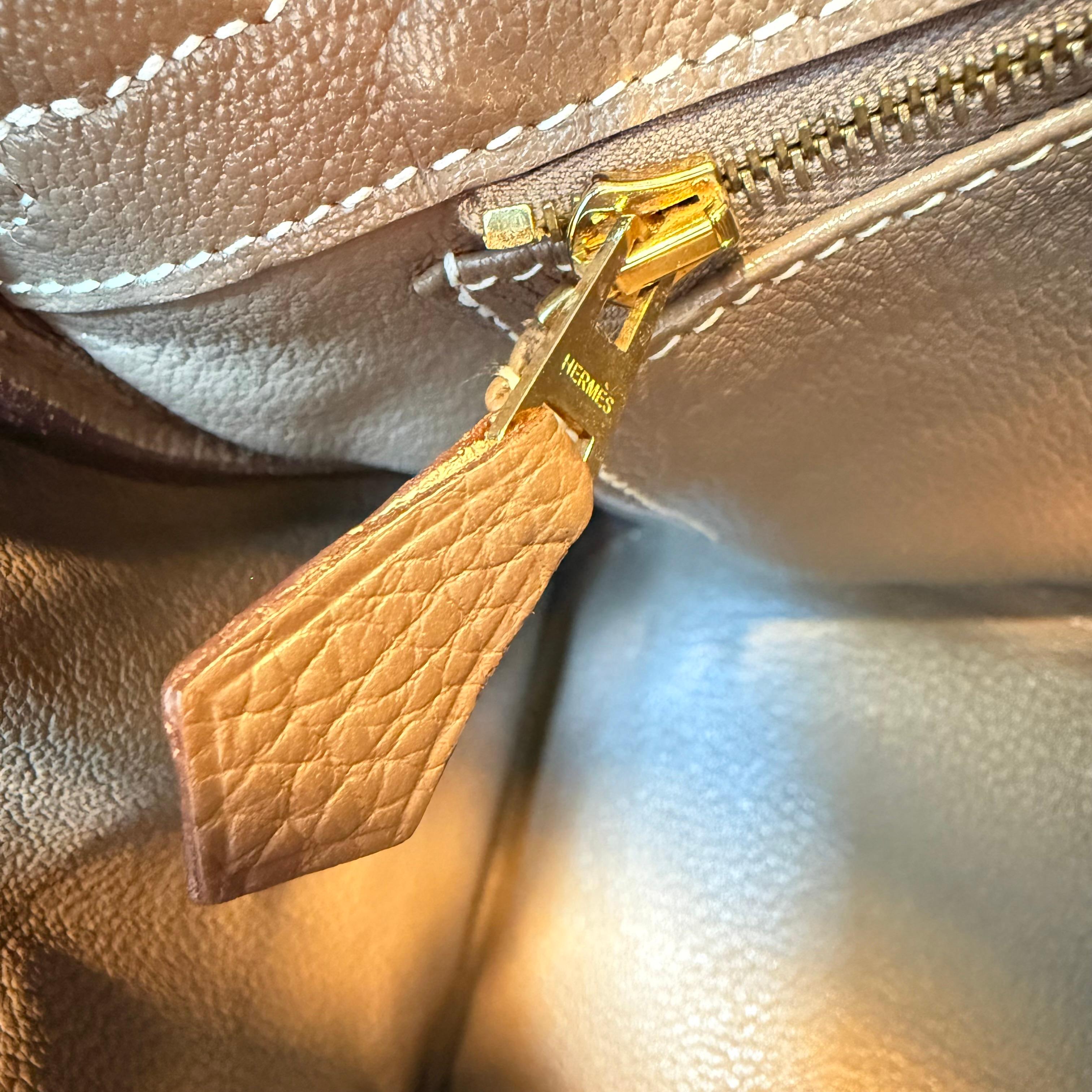2015 Hermès Birkin 30 Etoupe GHW in vendita 10