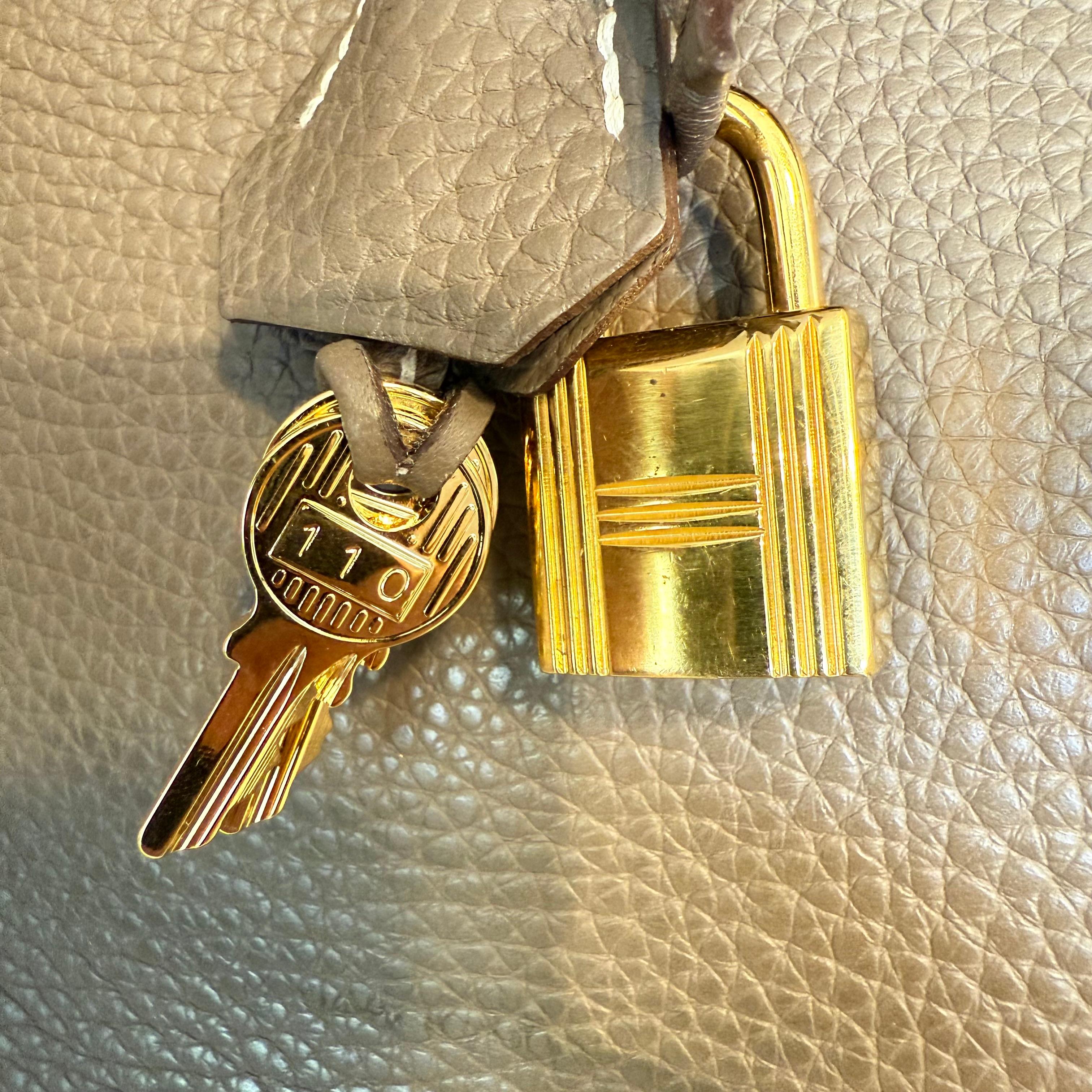 2015 Hermès Birkin 30 Etoupe GHW in vendita 2