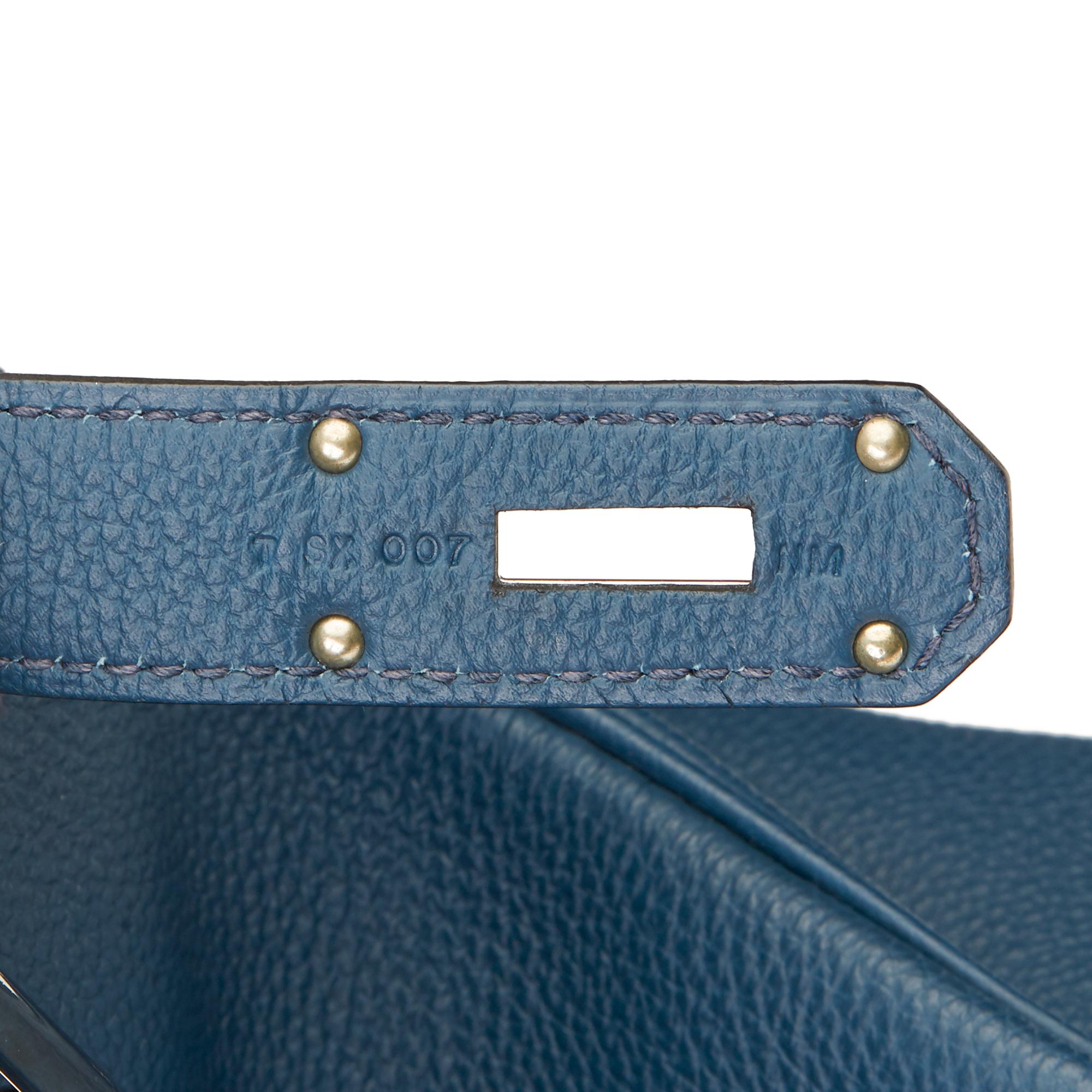 2015 Hermès Bleu de Prusse Togo Leather Birkin 40cm HAC 1