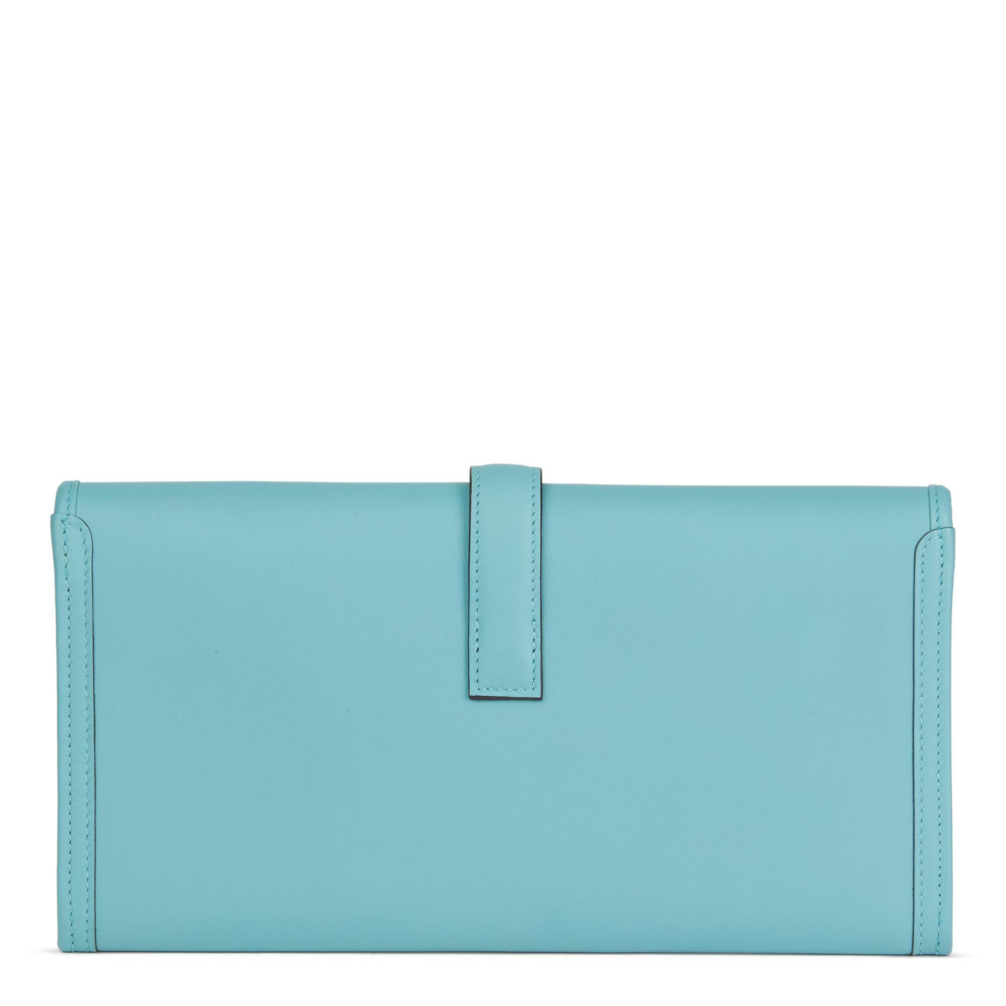 Women's 2015 Hermès Blue Celeste Swift Leather Jige Elan 29