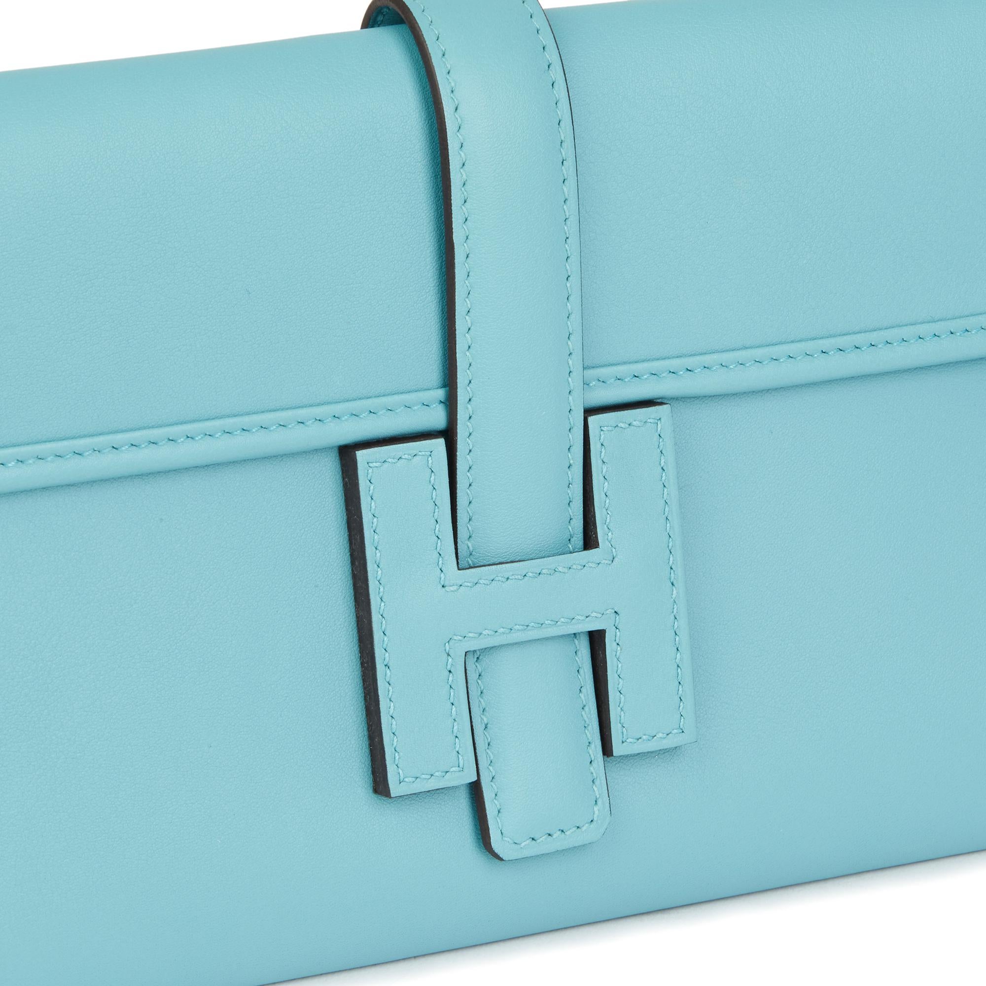 2015 Hermès Blue Celeste Swift Leather Jige Elan 29 2