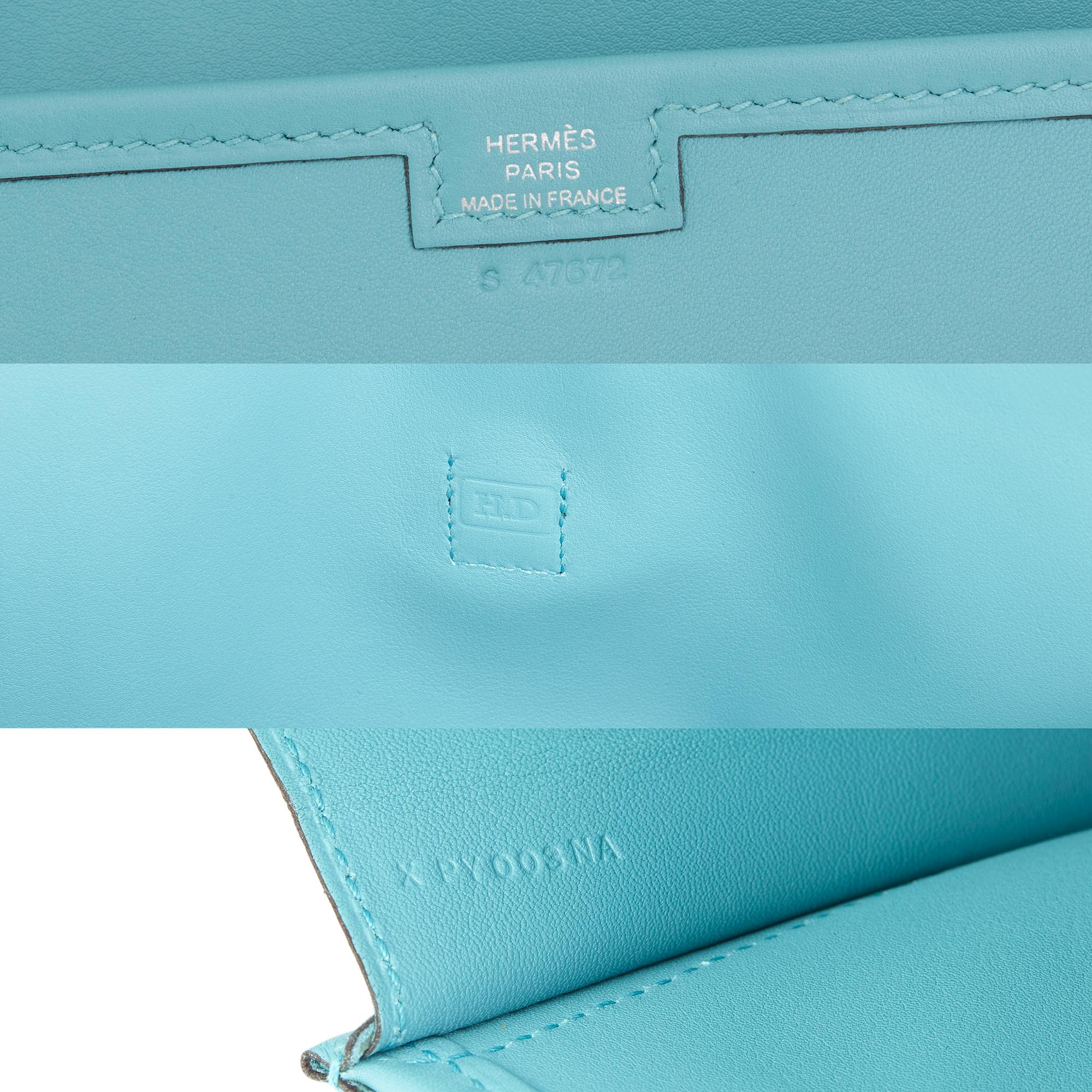 2015 Hermès Blau Celeste Swift Leder Jige Elan 29 3