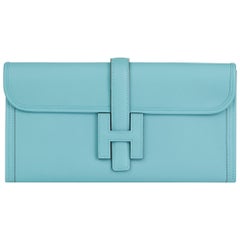 2015 Hermes Blue Celeste Swift Leather Jige Elan 29
