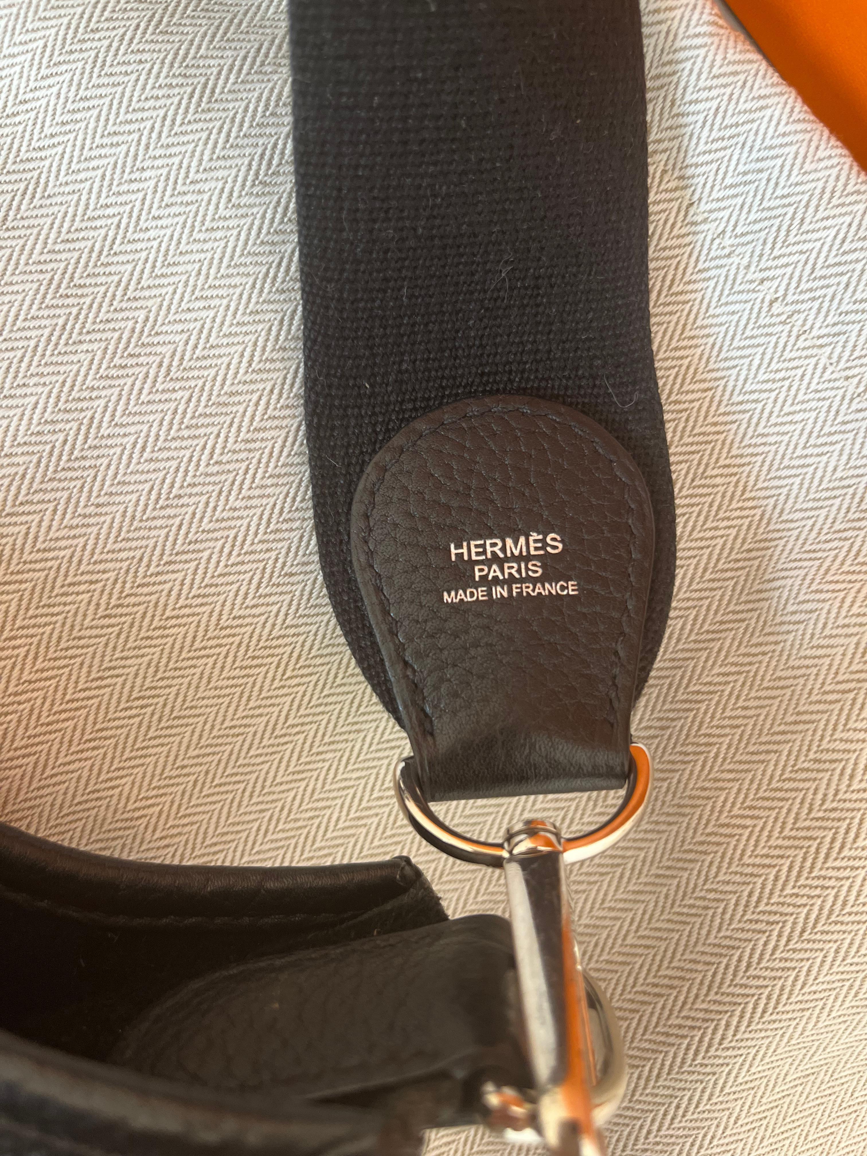 2015 Hermes Evelyne 3 GM in Black w/Box and Dust Bag 1