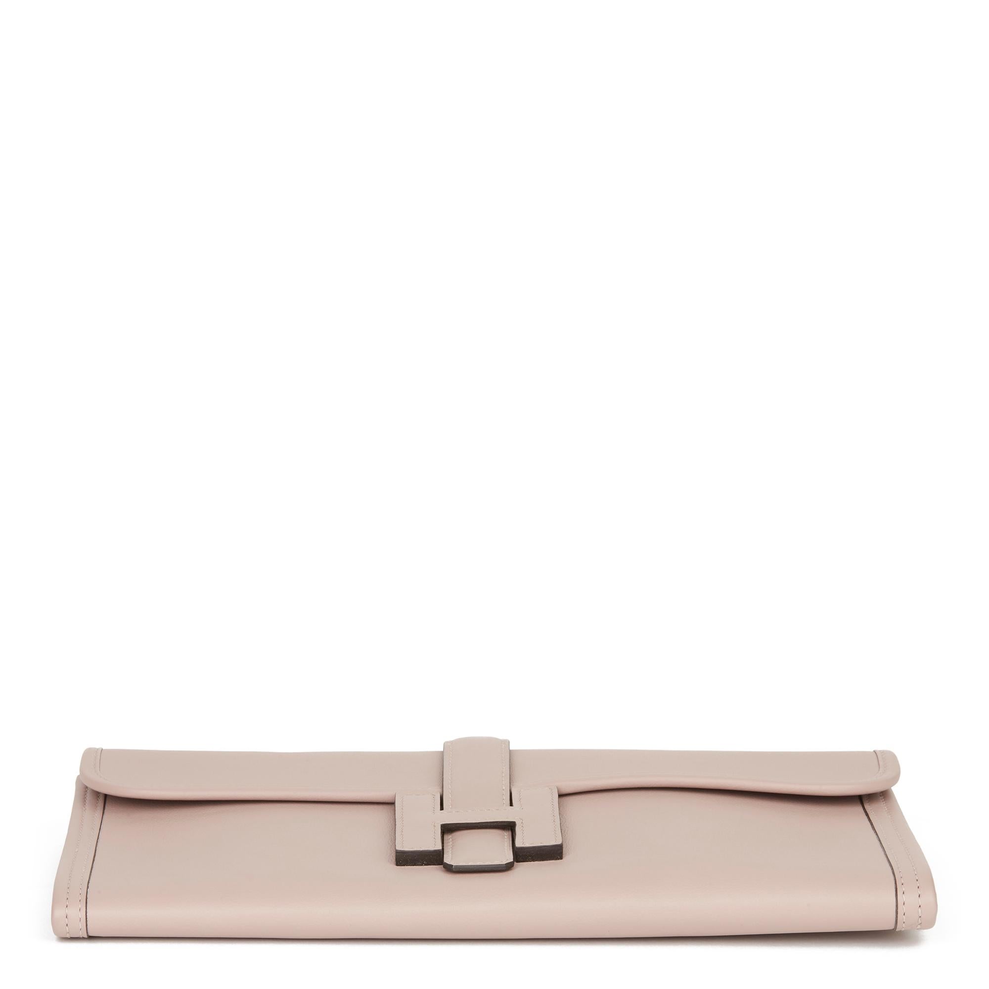 Women's 2015 Hermès Glycine Evercolour Leather Jige Elan 29