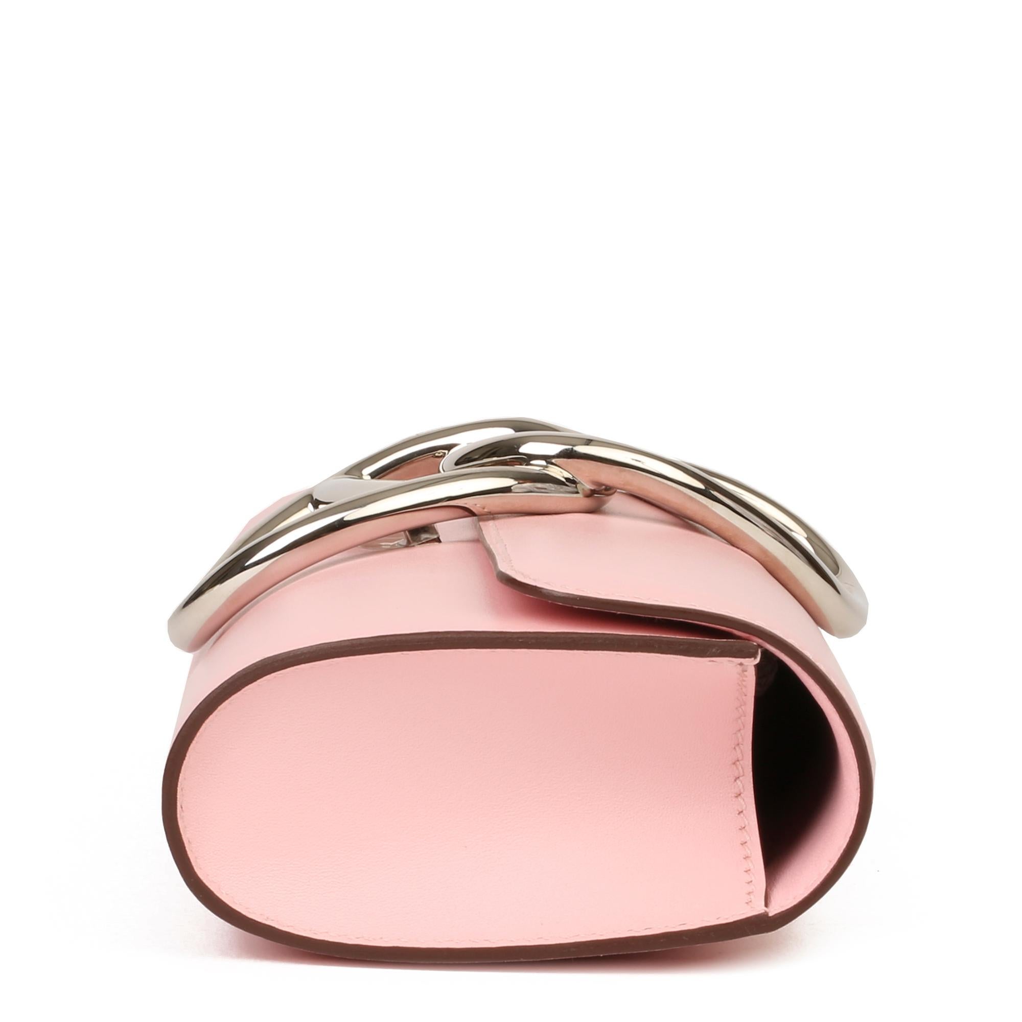 2015 Hermès Rose Sakura Tadelakt Leather Egee Pour femmes en vente